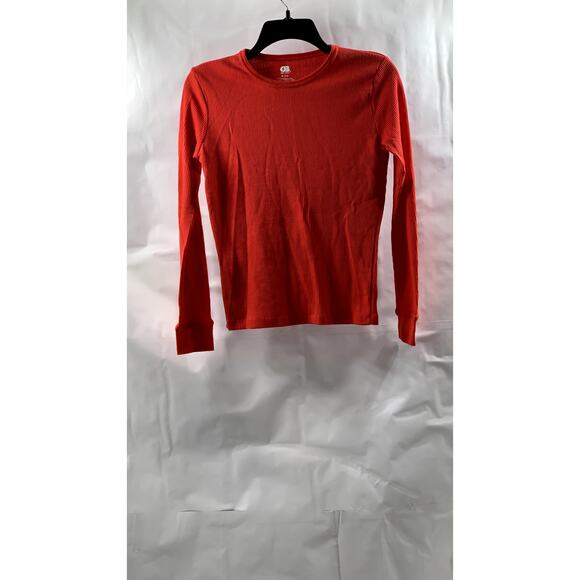 ONLY BOYS Boy's Red Crewneck Long Sleeve Thermal Shirt SZ XL(16) - Picture 1 of 7